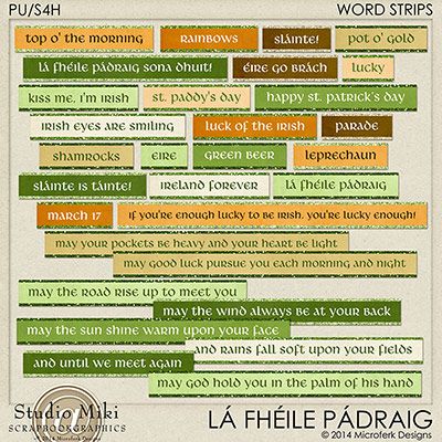 La Fheile Padraig Quote Strips