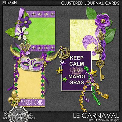 Le Carnaval Clustered Journal Cards