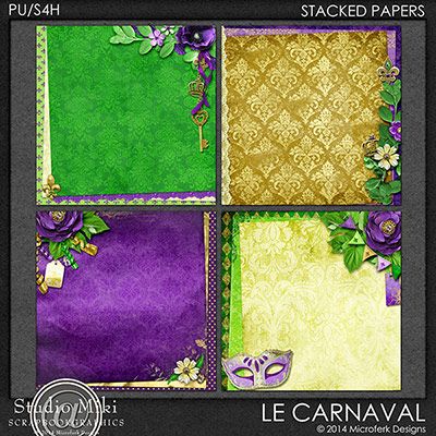 Le Carnaval Stacked Papers