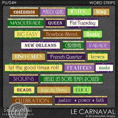 Le Carnaval Quote Strips