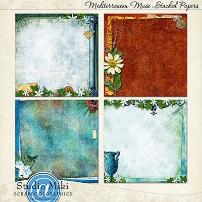 Mediterranean Muse Stacked Papers