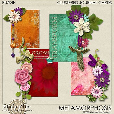 Metamorphosis Clustered Journal Cards