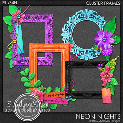 Neon Nights Clustered Frames