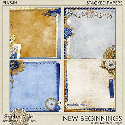 New Beginnings Stacked Papers