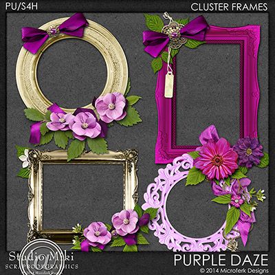 Purple Daze Clustered Frames
