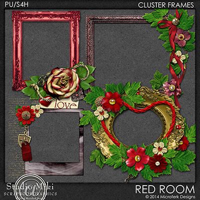 Red Room Clustered Frames