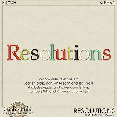 Resolutions Alphas