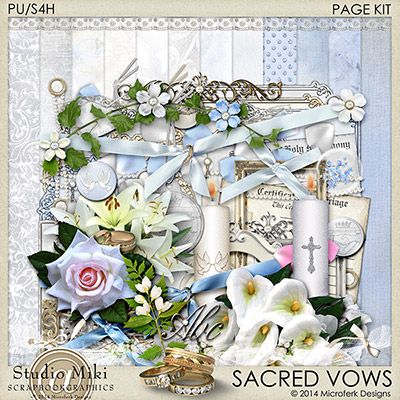 Sacred Vows Page Kit