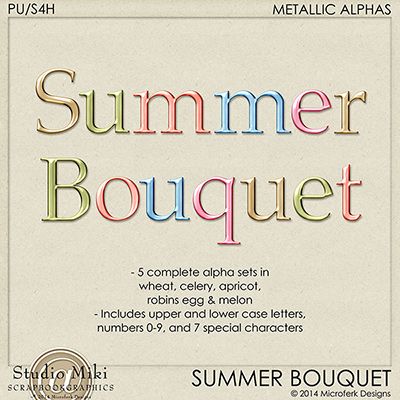Summer Bouquet Metallic Alphas