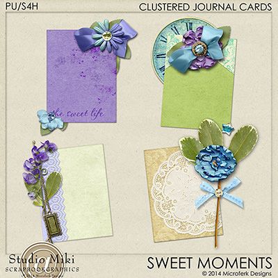Sweet Moments Clustered Journal Cards