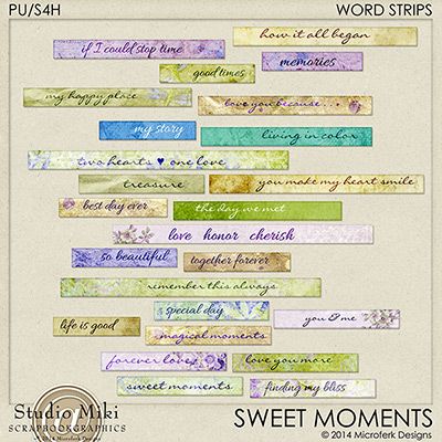 Sweet Moments Quote Strips