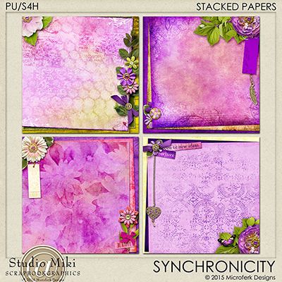 Synchronicity Stacked Papers