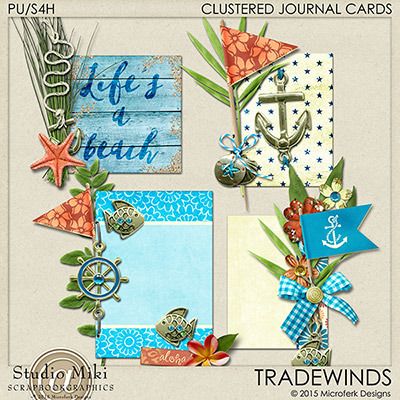 Tradewinds Clustered Journal Cards