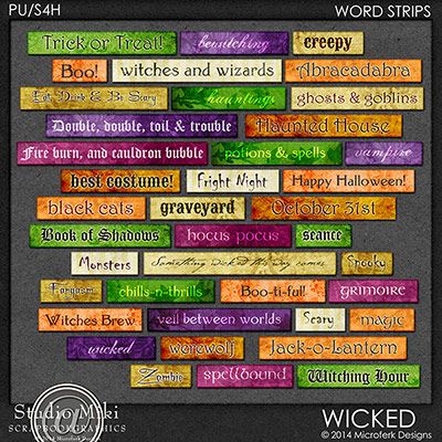 Wicked Word Strips