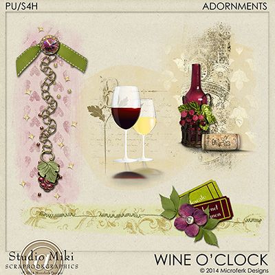 Wine O'Clock Adornments