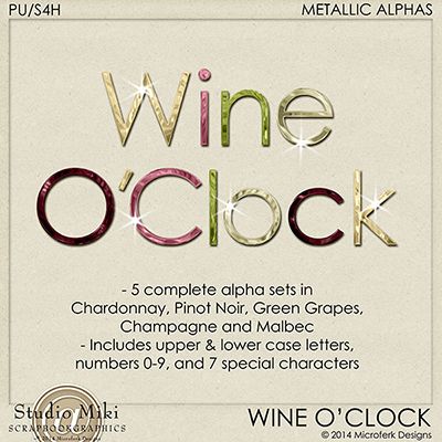 Wine O'Clock Metallic Alphas