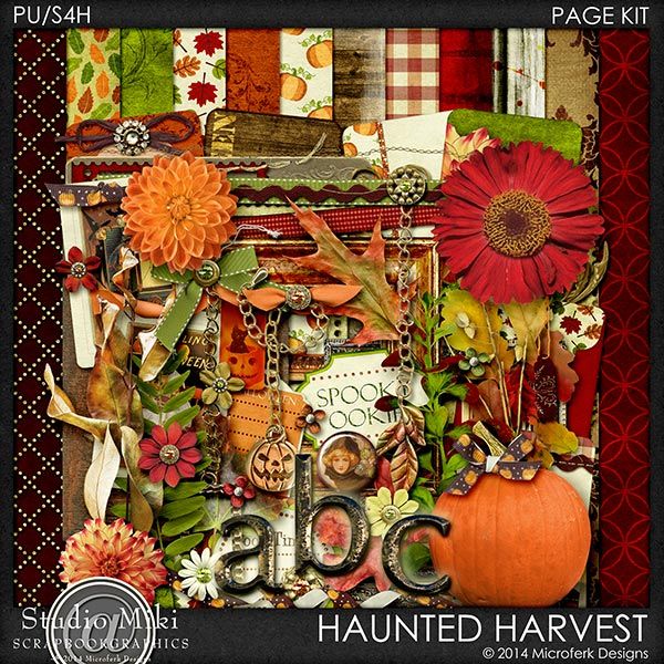 Haunted Harvest Page Kit