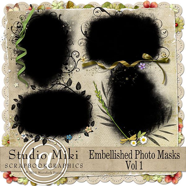 Embellished Photo Masks Vol 1