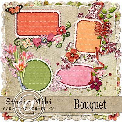 Bouquet Clustered Journal Cards