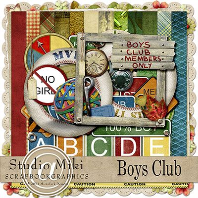 Boys Club Page Kit