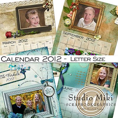 Calendar 2012 Letter Size