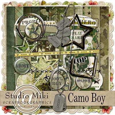 Camo Boy Page Kit