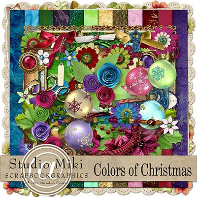 Colors of Christmas Page Kit