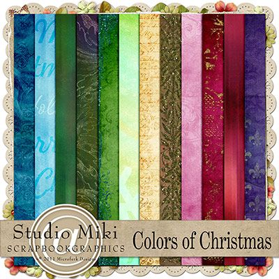 Colors of Christmas Papers