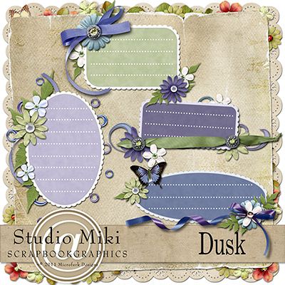 Dusk Clustered Journal Cards