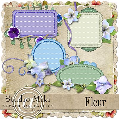 Fleur Clustered Journal Cards
