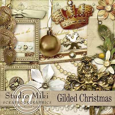 Gilded Christmas Elements