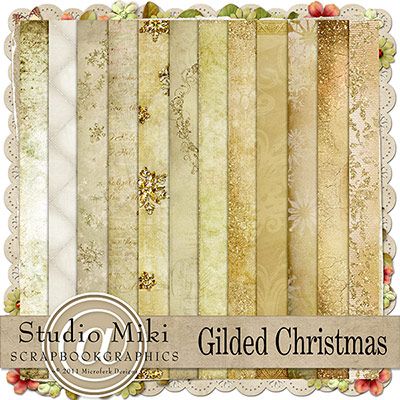 Gilded Christmas Papers