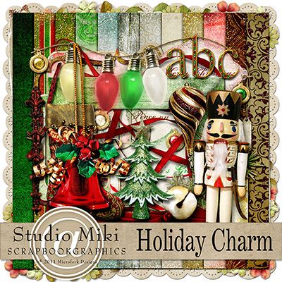 Holiday Charm Page Kit