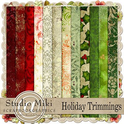 Holiday Trimmings Papers