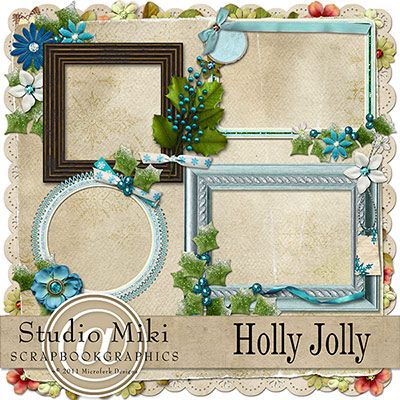 Holly Jolly Clustered Frames