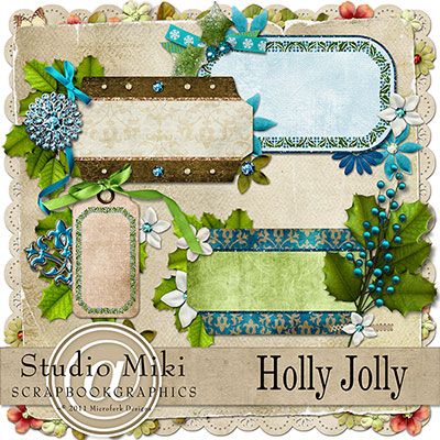Holly Jolly Clustered Journal Cards