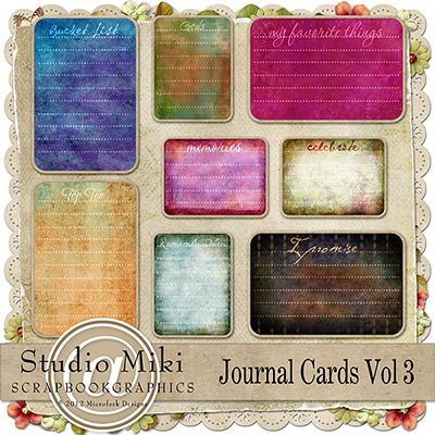 Journal Cards Vol 3