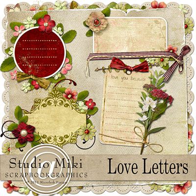 LoveLetters Clustered Journal Cards