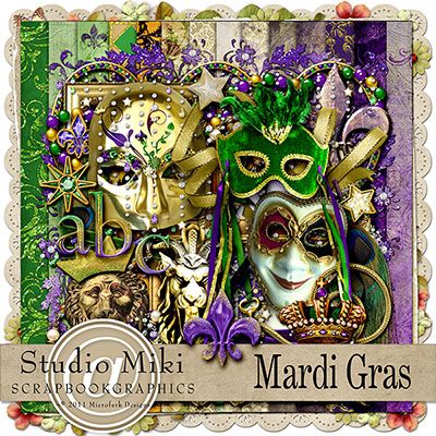 Mardi Gras Page Kit