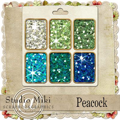 Peacock Glitters