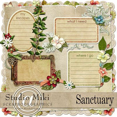 Sanctuary Clustered Journal Cards