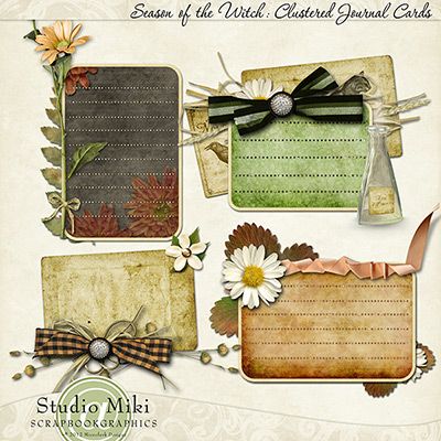 Season of the Witch Clustered Journal Cards