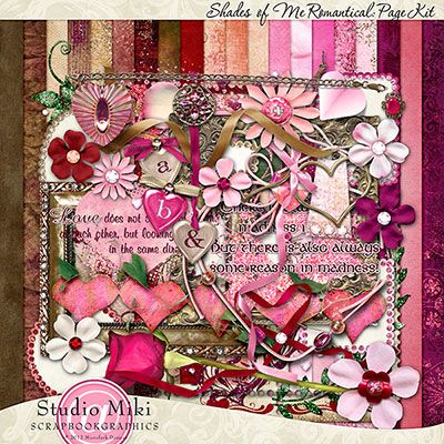 Shades of Me Romantical Page Kit