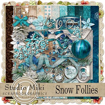 Snow Follies Page Kit
