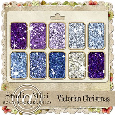 Victorian Christmas Glitter Styles