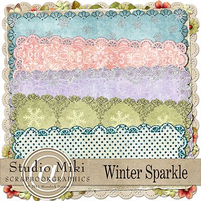Winter Sparkle Page Kit