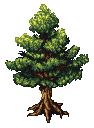 дерево пиксель арт