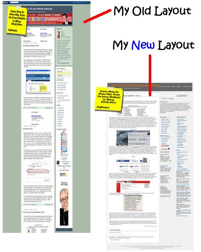 Learning CSS & Web Authoring Blog Layout Comparison