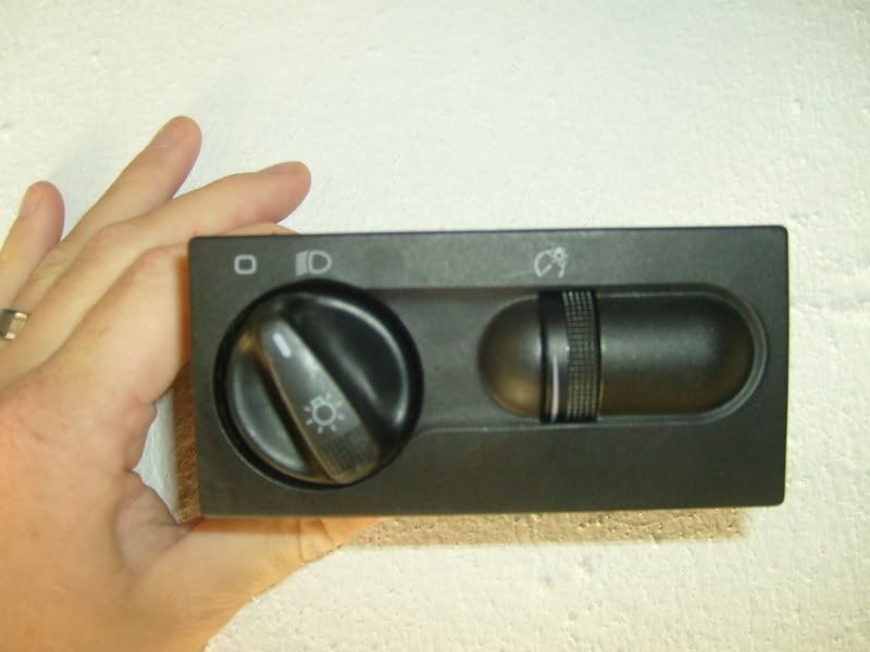 FS Cabrio Blue Lit Cluster & Red Lit Headlight Switch VW Vortex