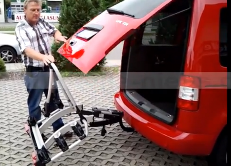 vw caddy bike rack